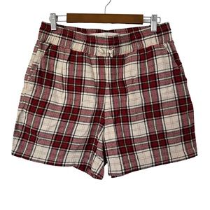 Original Paperbacks Women’s Shorts in Red‎ Plaid Size M